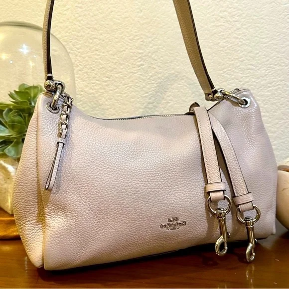 Coach Bags Coach Mia Light Taupe Leather Shouldercrossbody Bag F7396 Poshmark